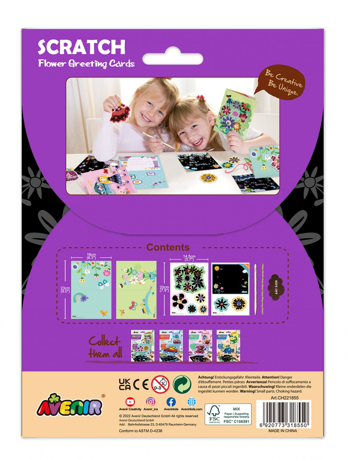 Set de razuit si realizat Felicitari - Flori - Avenir - Publisol.ro