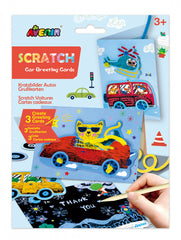 Set de razuit si realizat Felicitari - Masini - Avenir