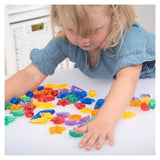 Set de sortare, Scoici translucide colorate, 72 piese, TickiT - Publisol.ro