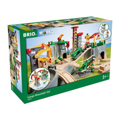 Set de trenulet montan complet cu macarale si accesorii, BRIO - Publisol.ro