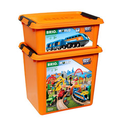 Set deluxe trenulet inteligent, cu lumini si sunete electronice, BRIO - Publisol.ro
