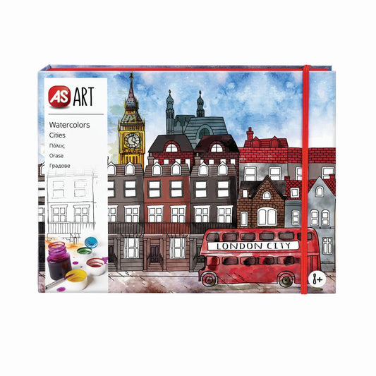 Set desen as art acuarela orase, AS - Publisol.ro