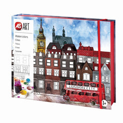 Set desen as art acuarela orase, AS - Publisol.ro