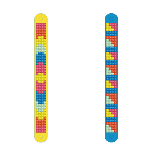 Set DIY creativ - bratari Neon, pictura cu diamante - Diamond Dotz®