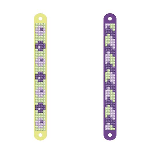 Set DIY creativ - bratari Spring, pictura cu diamante - Diamond Dotz®