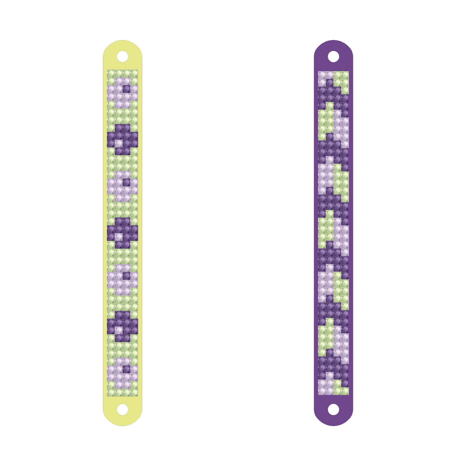 Set DIY creativ - bratari Spring, pictura cu diamante - Diamond Dotz® - Publisol.ro