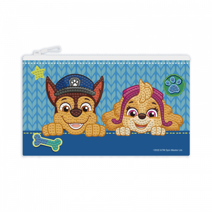 Set DYI creativ - portofel Patrula Catelusilor, pictura cu diamante - Diamond Dotz® - Publisol.ro