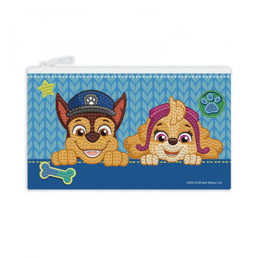 Set DYI creativ - portofel Patrula Catelusilor, pictura cu diamante - Diamond Dotz® - Publisol.ro