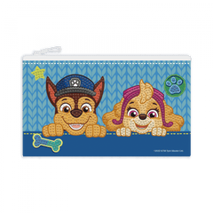 Set DYI creativ - portofel Patrula Catelusilor, pictura cu diamante - Diamond Dotz® - Publisol.ro