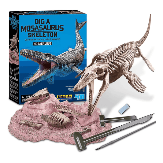 Set educativ Sapa si descopera Dinozauri - Mosasaurus - 4M - Publisol.ro
