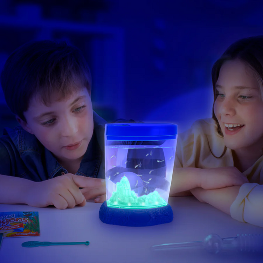 Set educativ STEM - AQUA DRAGONS   Habitat Deluxe in culori schimbatoare si LED-uri - Aqua Dragons