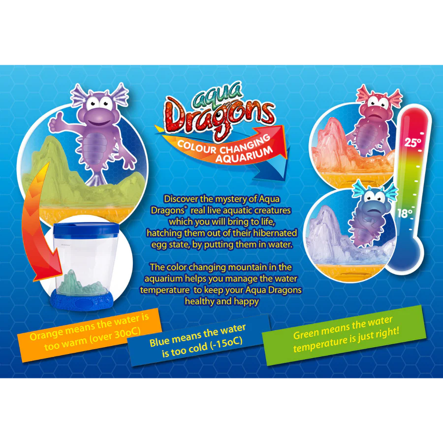 Set educativ STEM - AQUA DRAGONS Habitat Deluxe in culori schimbatoare si LED - uri - Aqua Dragons - Publisol.ro