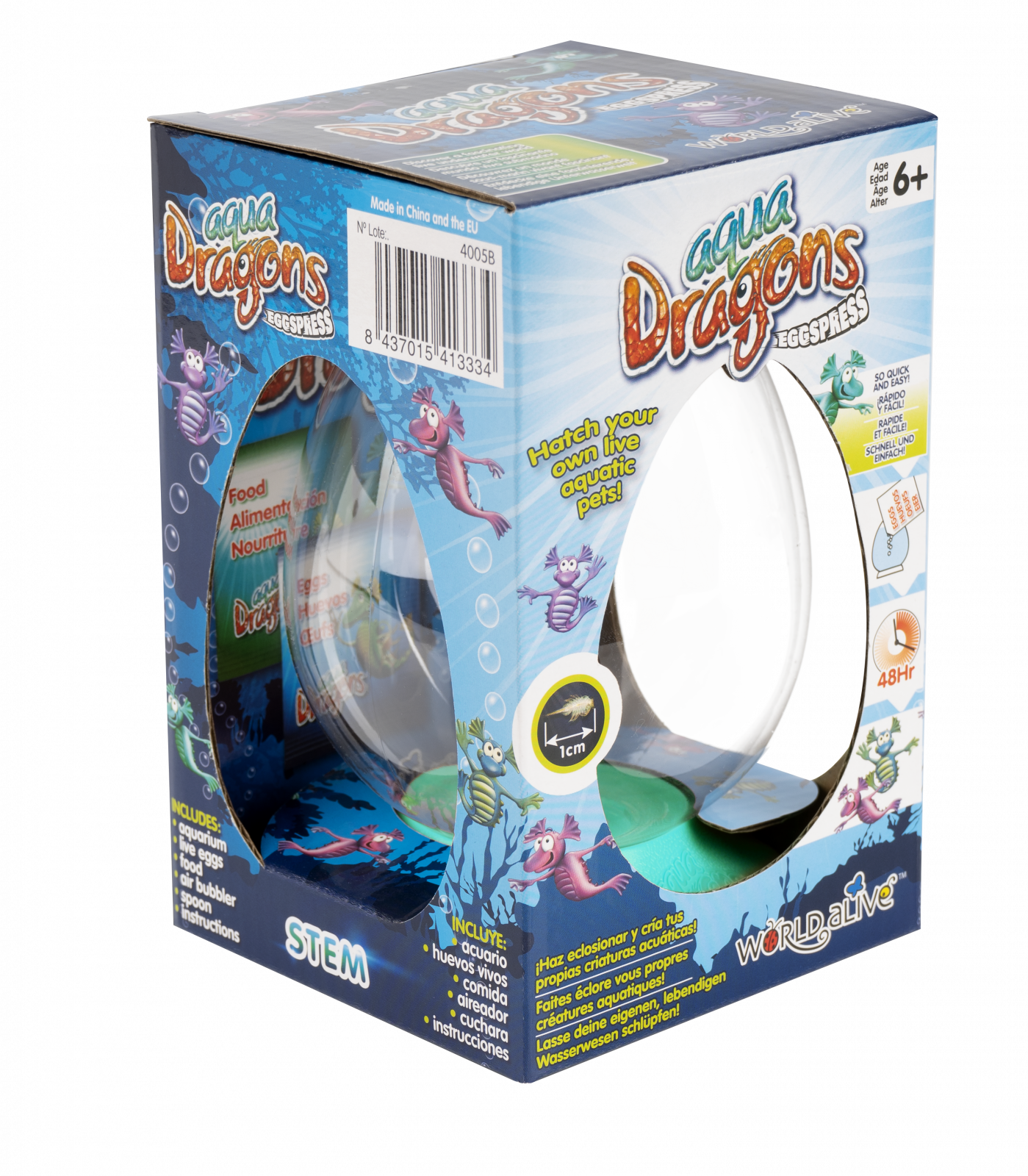 Set educativ STEM - AQUA DRAGONS Habitat Jurassic Time Travel EGGspress - Aqua Dragons - Publisol.ro