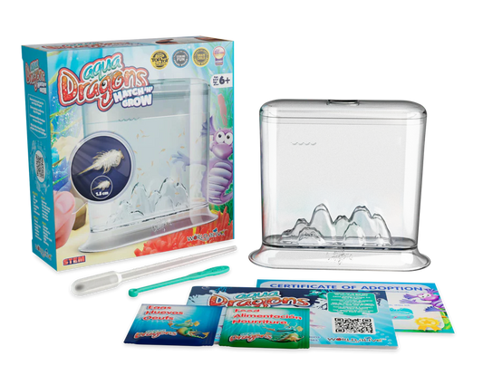 Set educativ STEM - AQUA DRAGONS   Habitat HATCH N GROW - Aqua Dragons