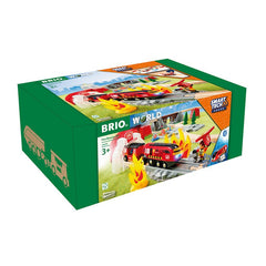 Set interactiv, trenulet pompieri, cu sunete, BRIO - Publisol.ro
