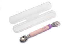 Set lingurita - furculita, pink&purple, Melii - Publisol.ro