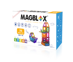 Set magnetic Magblox - 36 piese magnetice accesorii pentru constructie - Magblox