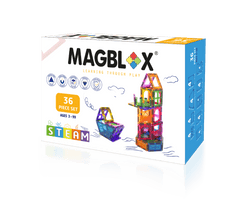 Set magnetic Magblox - 36 piese magnetice accesorii pentru constructie - Magblox - Publisol.ro