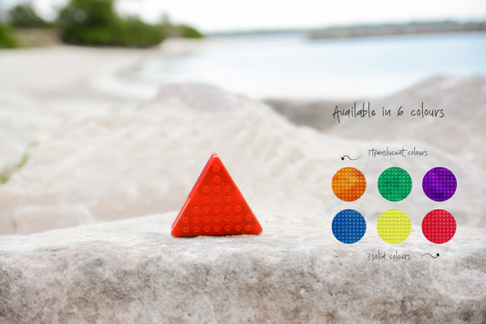 Set magnetic Magbrix 12 piese triunghi echilateral - compatibil cu caramizi de constructie tip Lego - Magblox