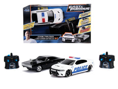 Set masinute fast and furious rc toyota supra&dodge charger srt scara 1:16, Simba - Publisol.ro