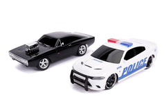 Set masinute fast and furious rc toyota supra&dodge charger srt scara 1:16, Simba - Publisol.ro