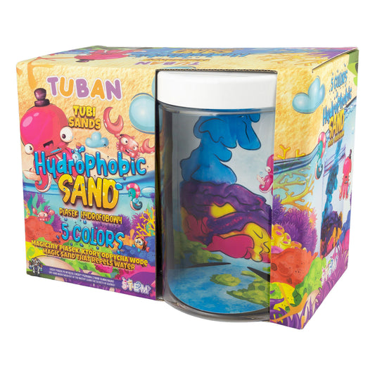 Set Nisip Hidrofob - 5 culori si acvariu - Tuban