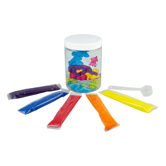 Set Nisip Hidrofob - 5 culori si acvariu - Tuban