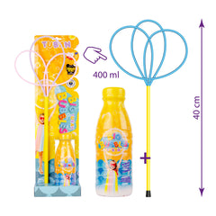 Set Pro Baloane de sapun gigant - acesoriu multi-fluture + solutie 400 ml - Tuban