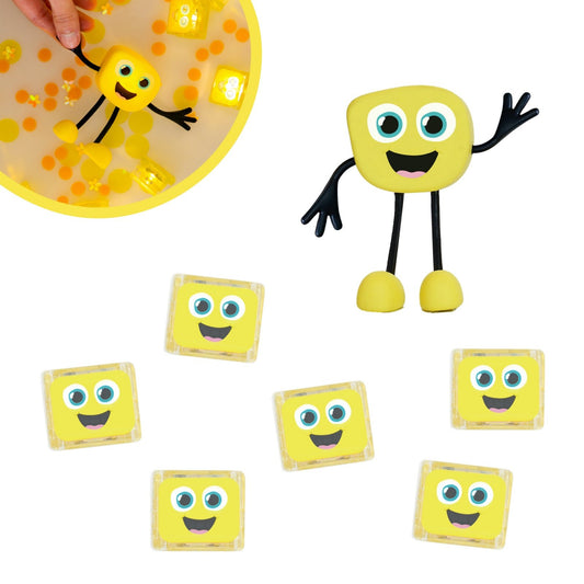 Set senzorial luminos Alex - Glo Pal, galben - Glo Pals - Publisol.ro