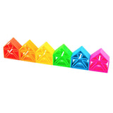 Set senzorial openended cu 12 piese, neon, Dena Toys - Publisol.ro