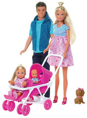 Set steffi love familie cu copilas nou - nascut surpriza, Simba - Publisol.ro