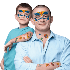 Set stickere si tatuaje pentru fata , Super eroi - Avenir - Publisol.ro