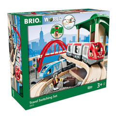 Set trenulet cu statie de legatura, BRIO - Publisol.ro