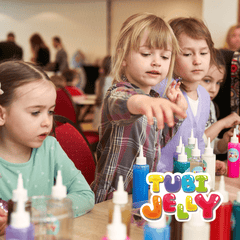 SET TUBI JELLY (gel modelator) cu 6 culori si acvariu mic , UNICORN - Tuban - Publisol.ro