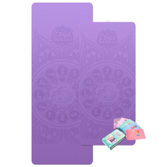 Set Yoga Mama-Copil, saltele asortate si carduri incluse - Cloud, mov - Soul Mates