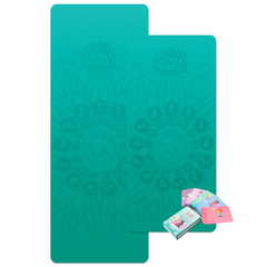 Set Yoga Mama-Copil, saltele asortate si carduri incluse - Earth, turcoaz - Soul Mates