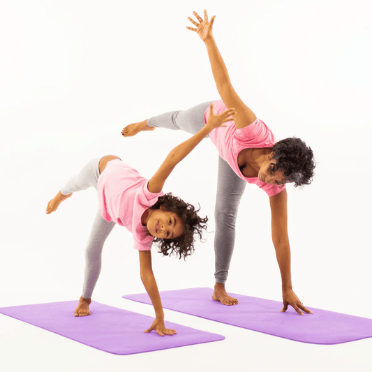 Set Yoga Mama - Copil, saltele asortate si carduri incluse - Cloud, mov - Soul Mates - Publisol.ro