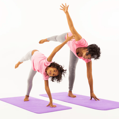 Set Yoga Mama - Copil, saltele asortate si carduri incluse - Cloud, mov - Soul Mates - Publisol.ro