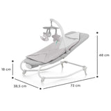 Sezlong 3 in 1 felio 2, stone grey - Publisol.ro