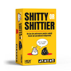 Shitty or Shittier, paradoxul magarului, joc de petrecere, Ludicus Games - Publisol.ro