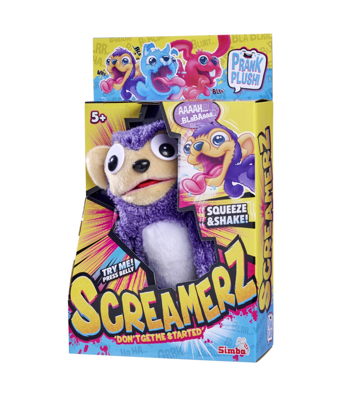 Simba screamerz jucarie plus maimutica violet, Simba - Publisol.ro