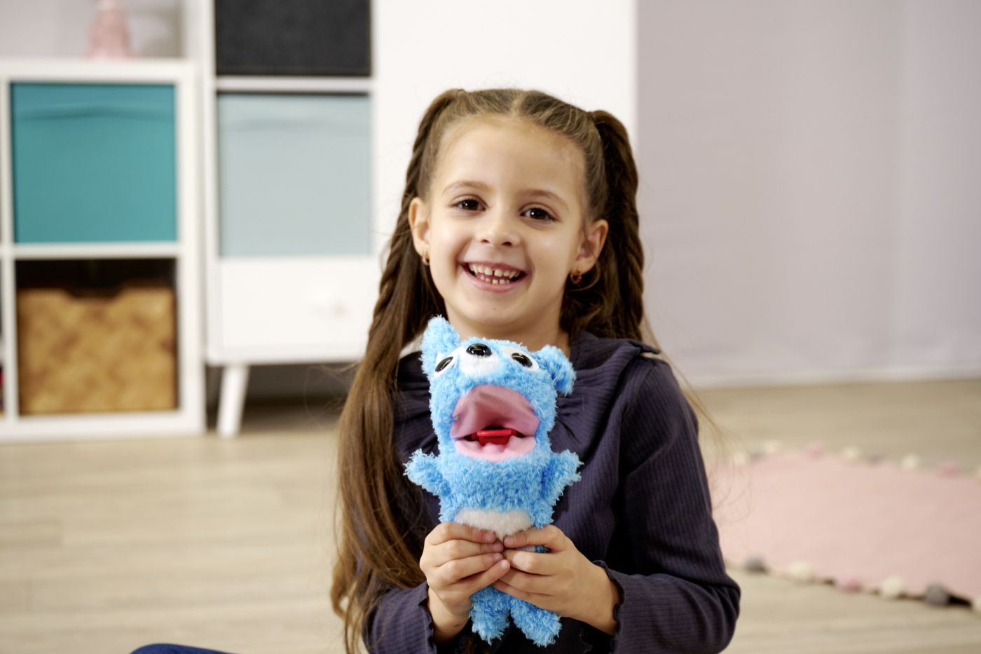 Simba screamerz jucarie plus ursulet albastru, Simba - Publisol.ro