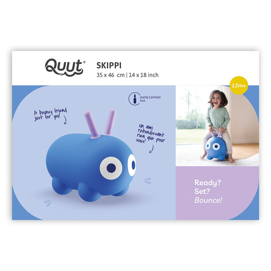 Skippi, prietenul gonflabil saltaret, albastru, Quut Toys - Publisol.ro