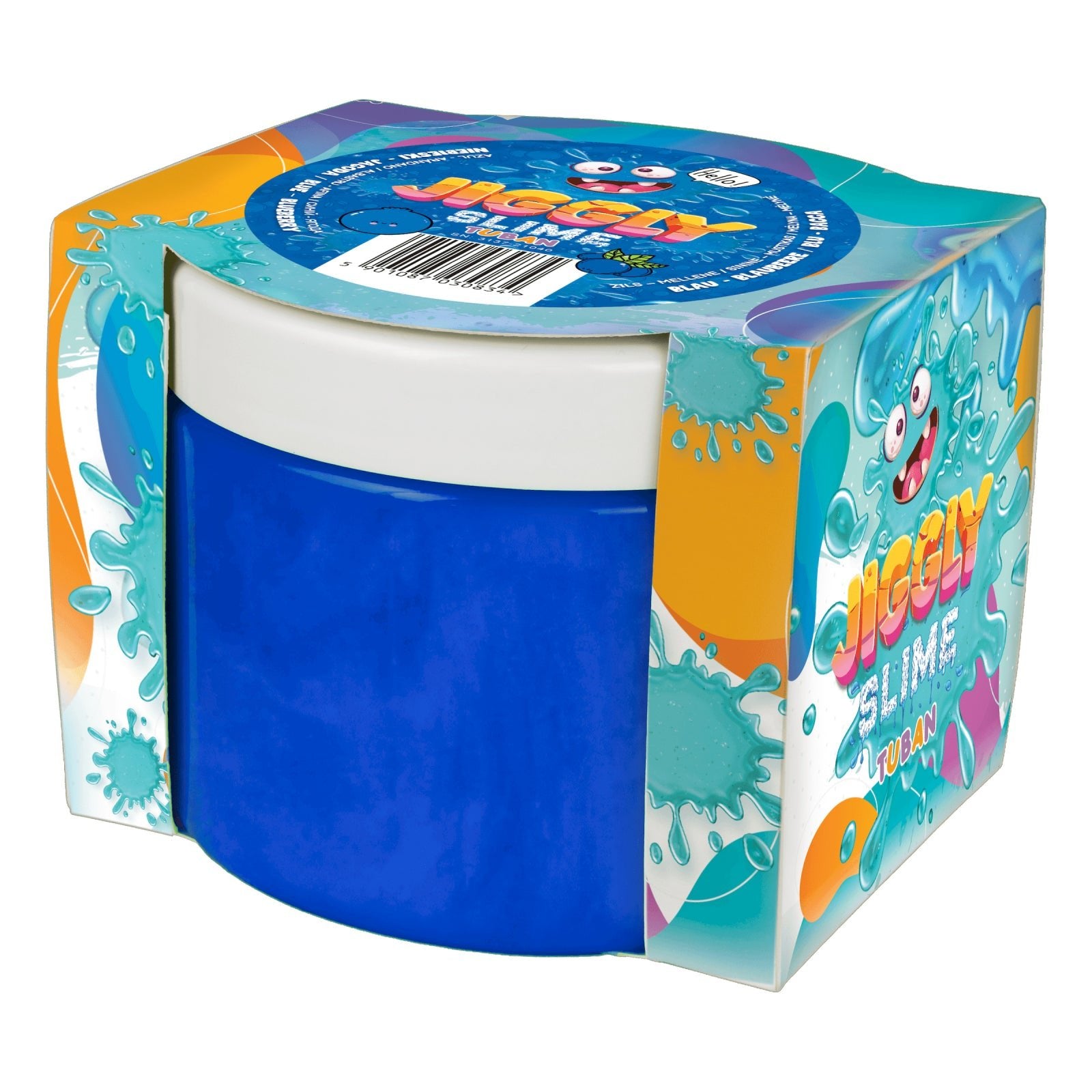 Slime in cutie JIGGLY SLIME , afine, 500 g - Tuban - Publisol.ro