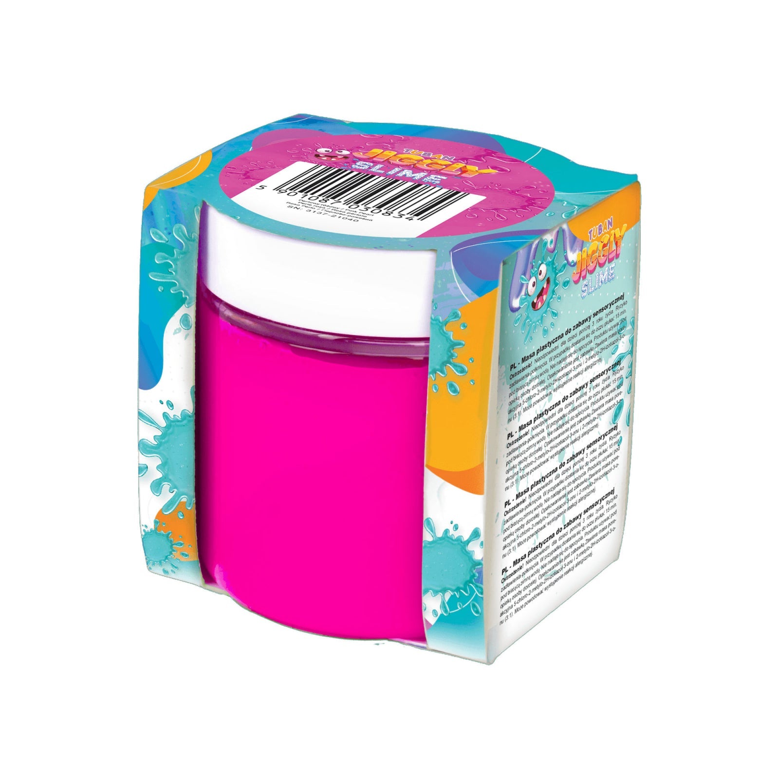 Slime in cutie JIGGLY SLIME , roz perlat, 100 g - Tuban - Publisol.ro