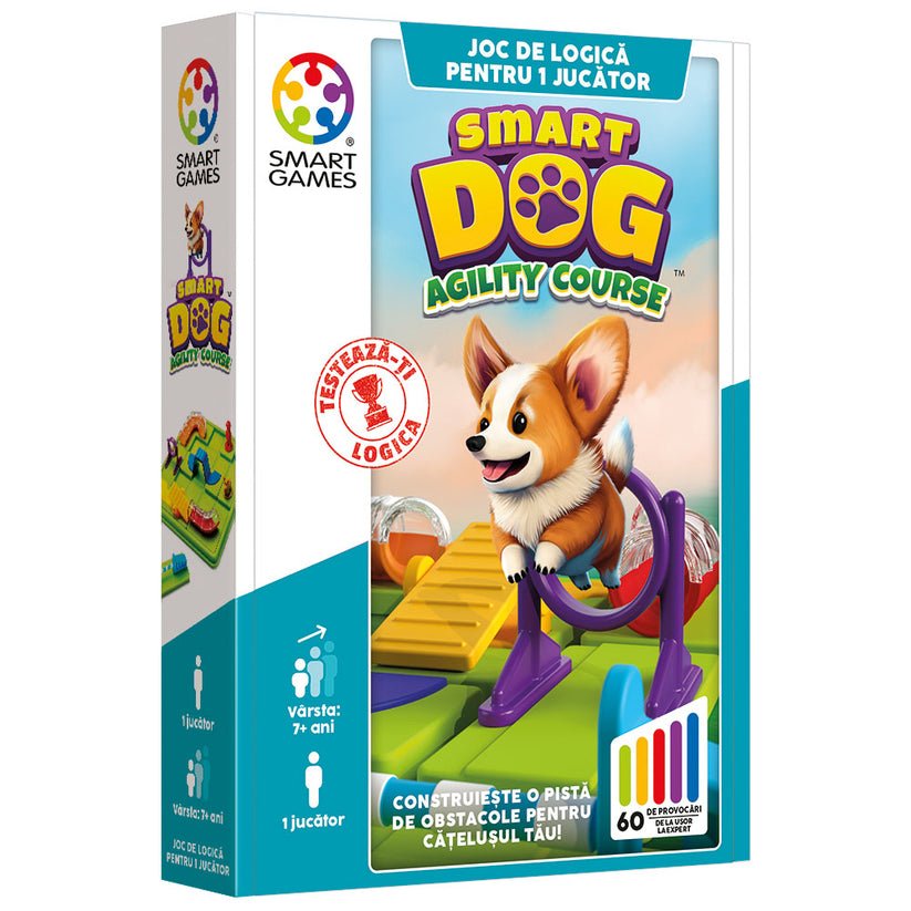 Smart Dog, joc de logica cu 60 de provocari, 7+ ani, editie lb. Romana, Smart Games - Publisol.ro
