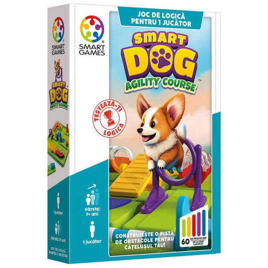 Smart Dog, joc de logica cu 60 de provocari, 7+ ani, editie lb. Romana, Smart Games - Publisol.ro