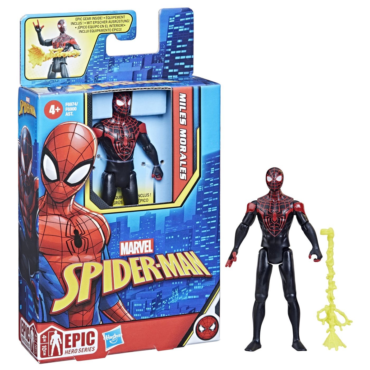 Spiderman epic hero figurina miles morales 10cm, Hasbro - Publisol.ro