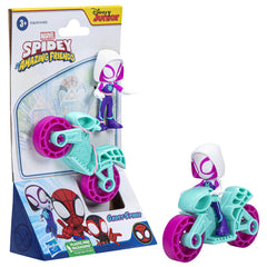 Spiderman set motocicleta si figurina ghost Spider 6 cm - Publisol.ro