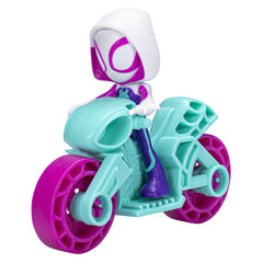 Spiderman set motocicleta si figurina ghost Spider 6 cm - Publisol.ro